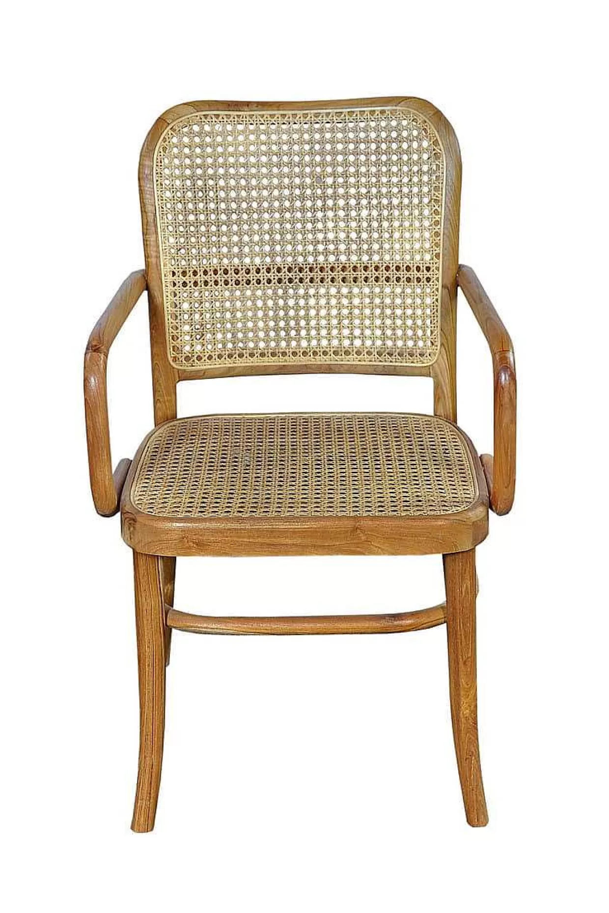 Armlehnstuhl Rattan Teak Braun>mutoni sweet home Sale