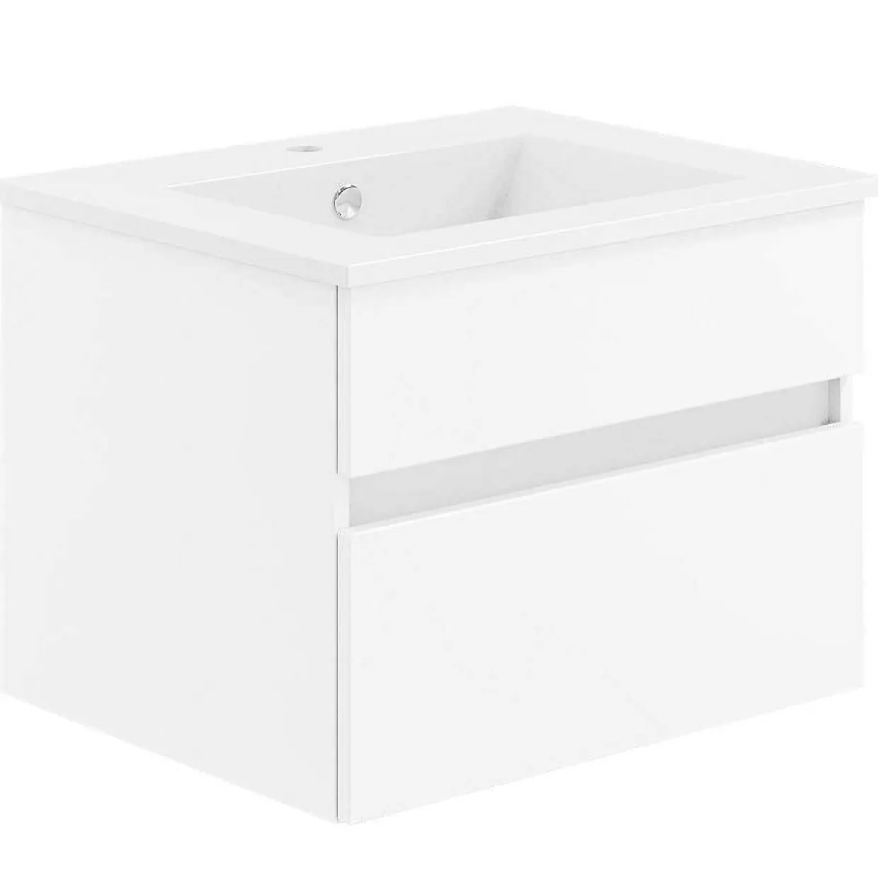 Badezimmerset Mit Spiegelschrank Polarweiss 60>KISS Discount