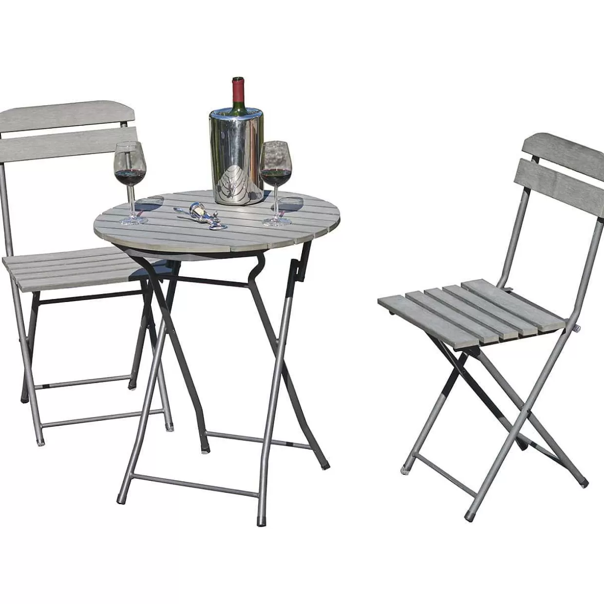 Balkon-Set Lugo Grau (3-Tlg)>mutoni pleasure Store