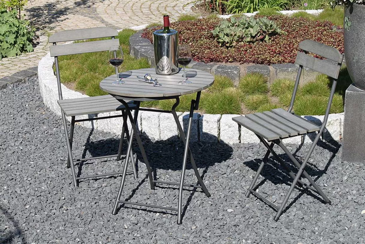 Balkon-Set Lugo Grau (3-Tlg)>mutoni pleasure Store