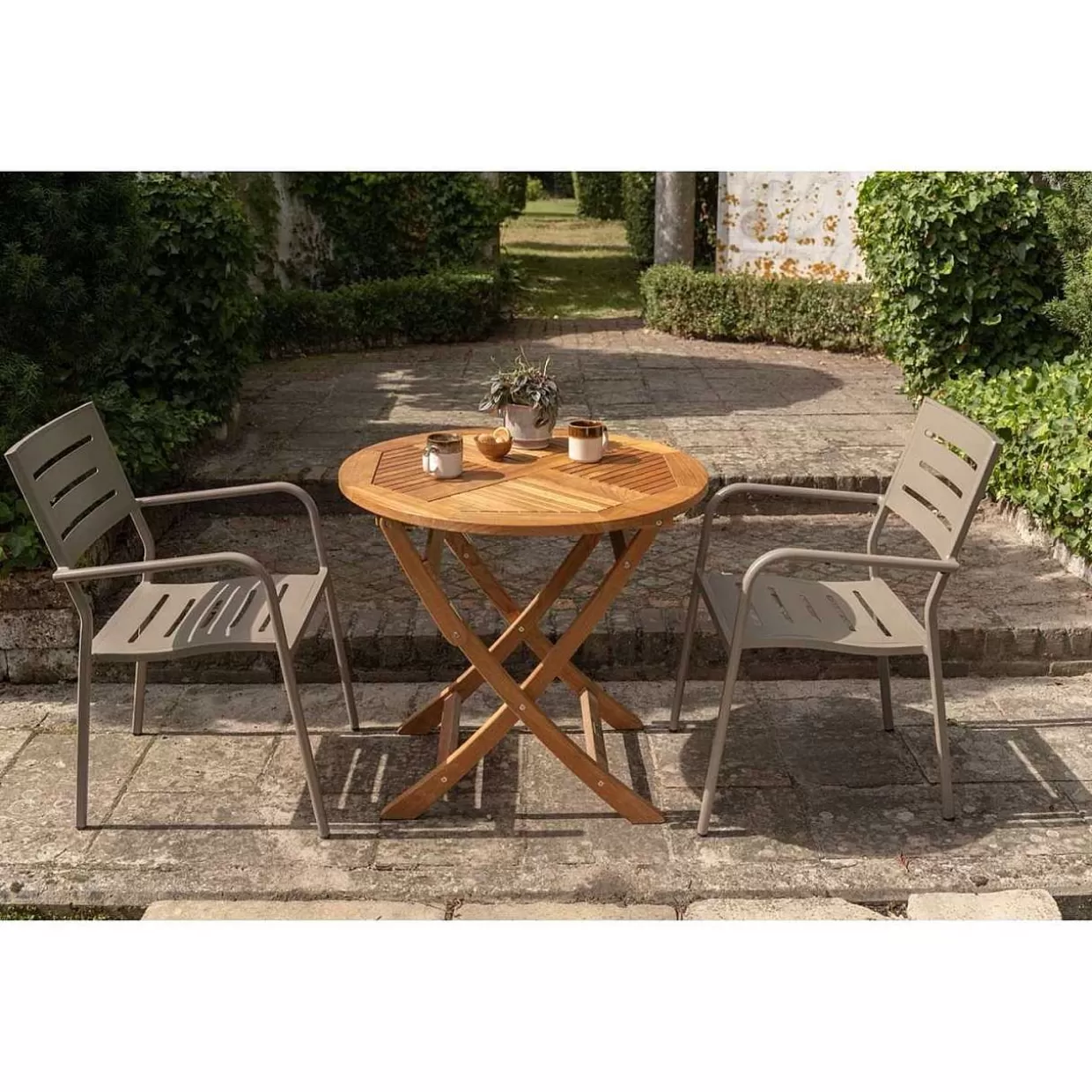 Bistrotisch Folding Rund Teak 80X80>mutoni living Clearance