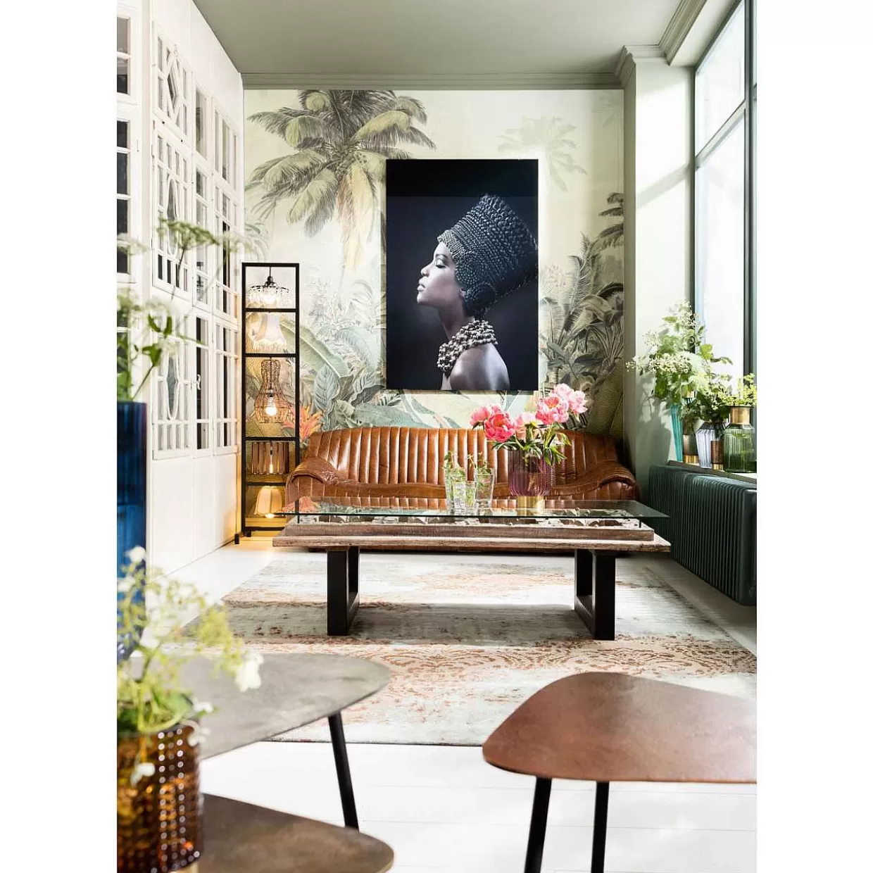 Couchtisch Loft Triangle Vintage (3/Set)>KARE Design Fashion