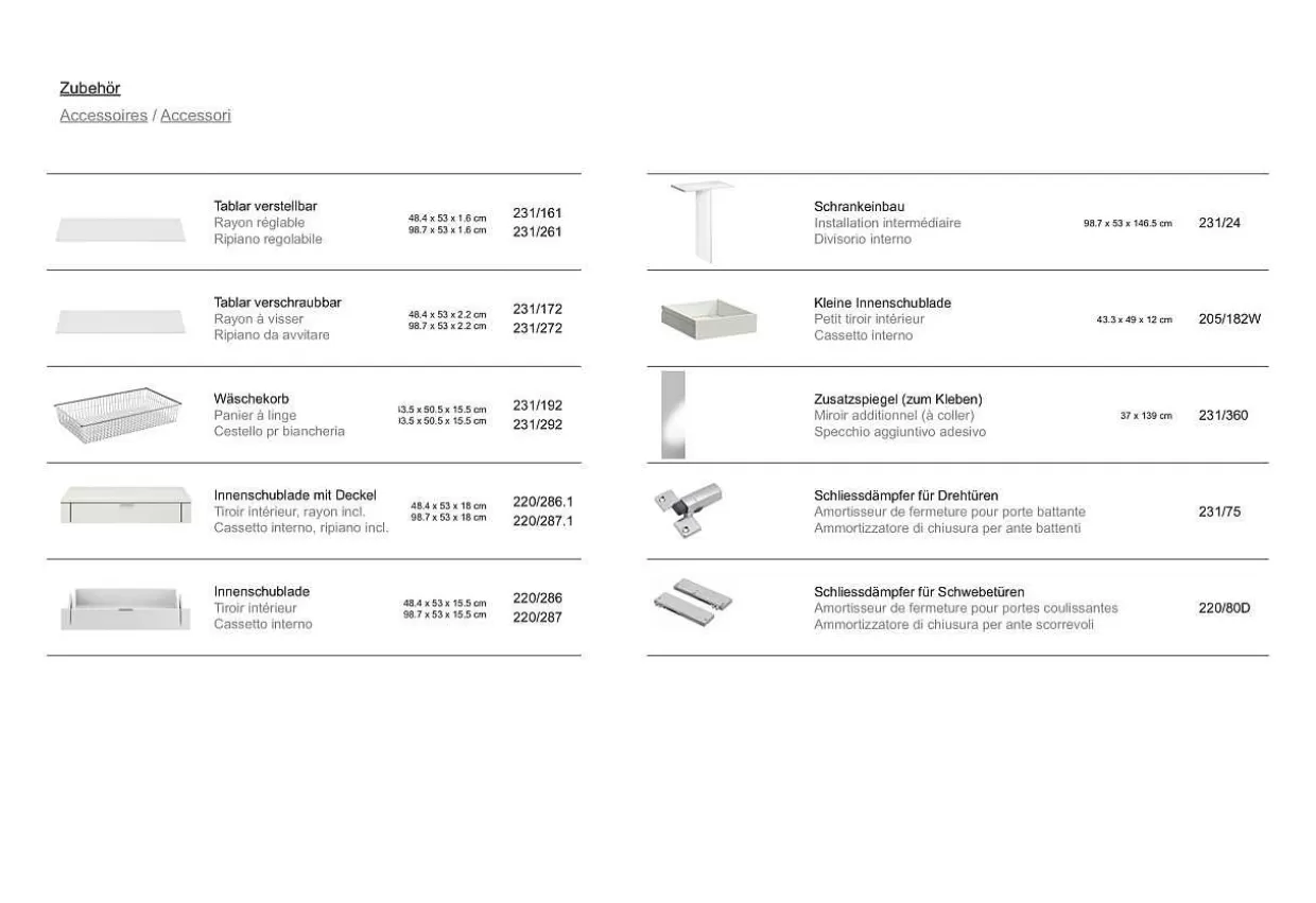 Drehturenschrank Fino Anthrazit Cremeweiss 101.9 X 195>Jutzler Best