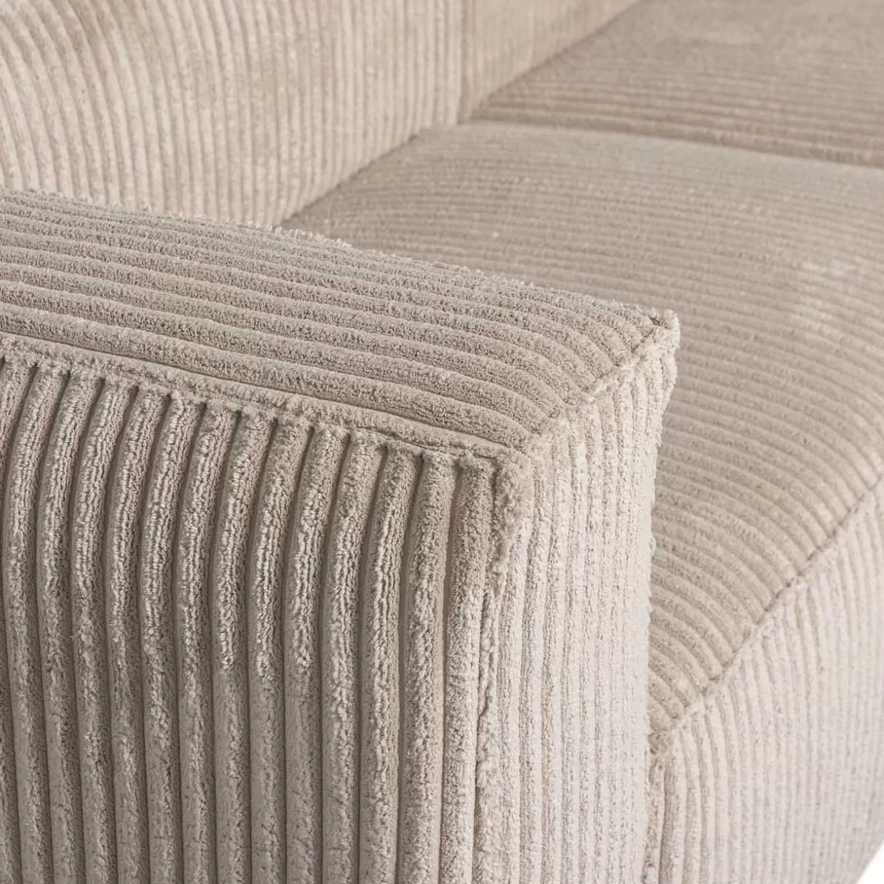 Ecksofa Bean Rechts Hefty Ribcord Travertin 254X178>mutoni living Hot