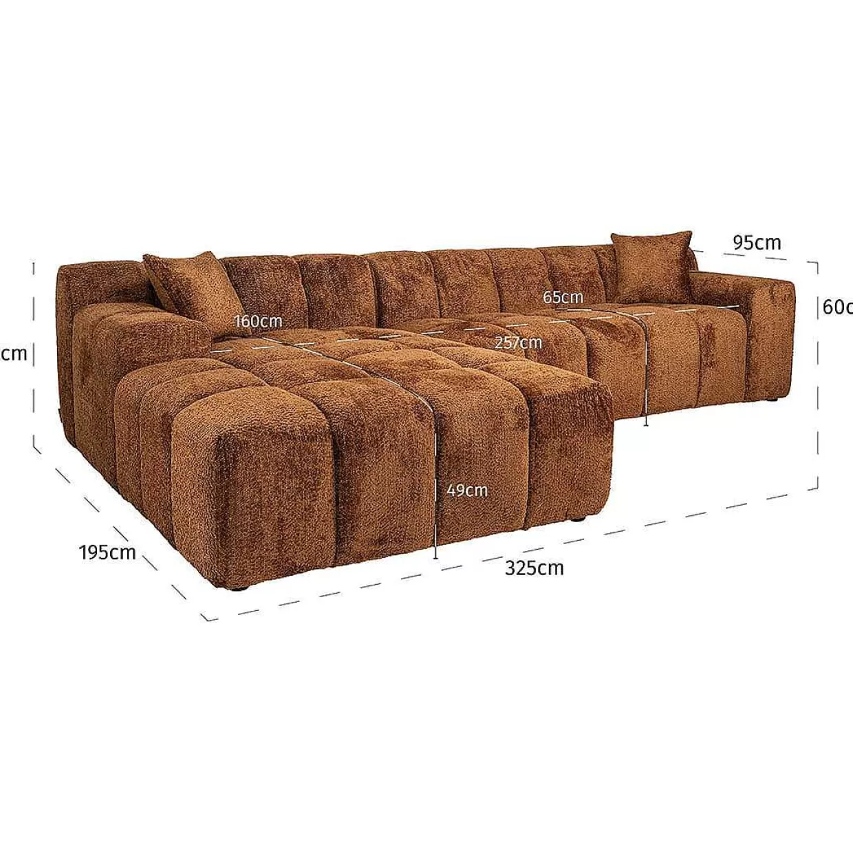 Ecksofa Cube Be Lovely Cinnamon Links>Richmond Interiors Fashion