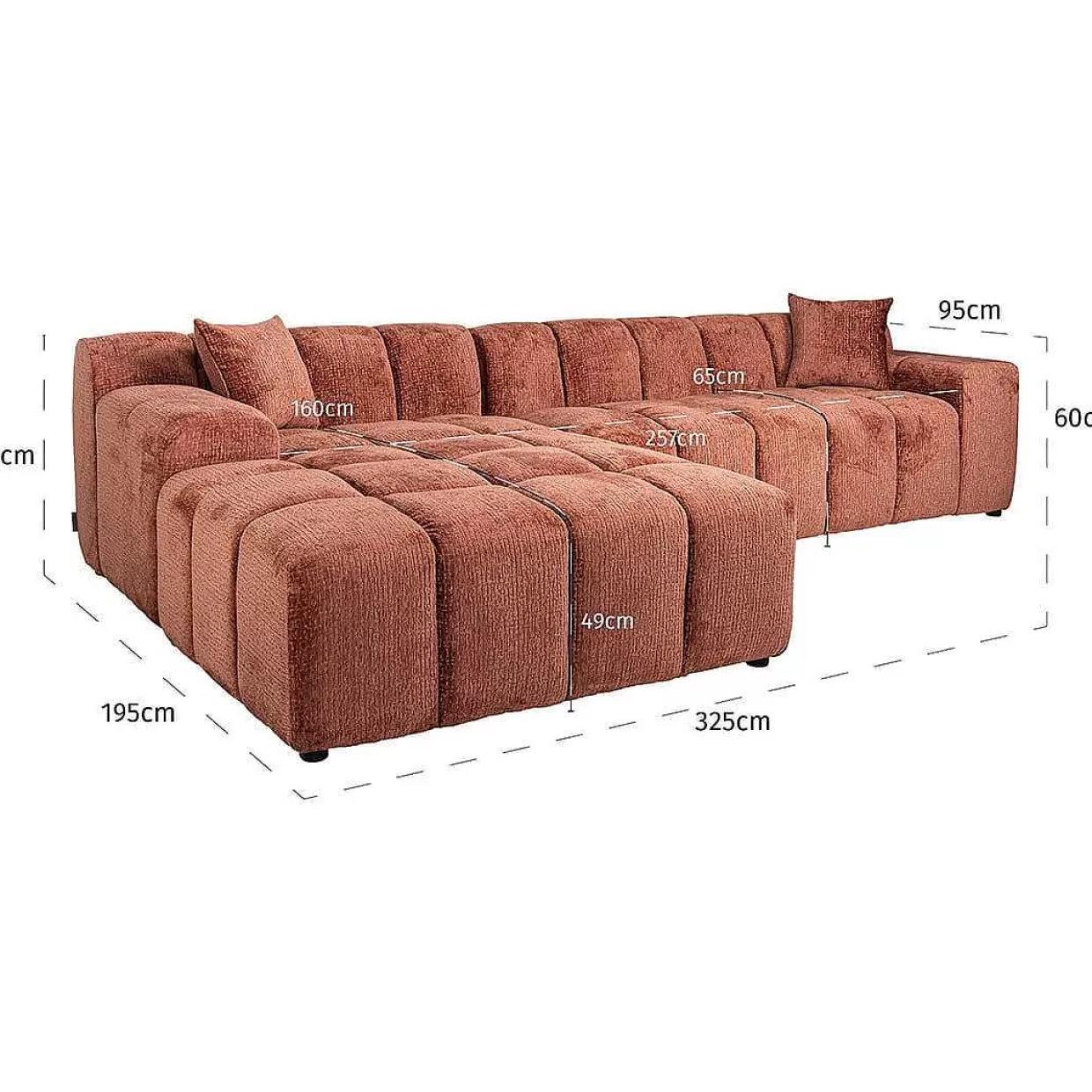 Ecksofa Cube Fusion Blush Links>Richmond Interiors Best