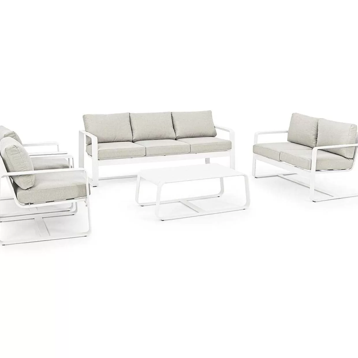 Garten 3Er-Sofa Merrigan Mit Kissen Weiss>mutoni lifestyle Discount