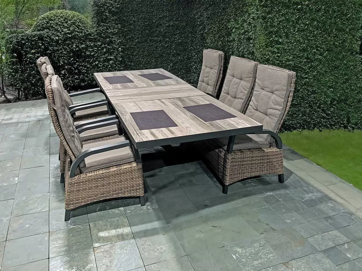 Garten Ausziehtisch Amelia Keramik Dunkelgrau 200-260X100>mutoni pleasure Cheap