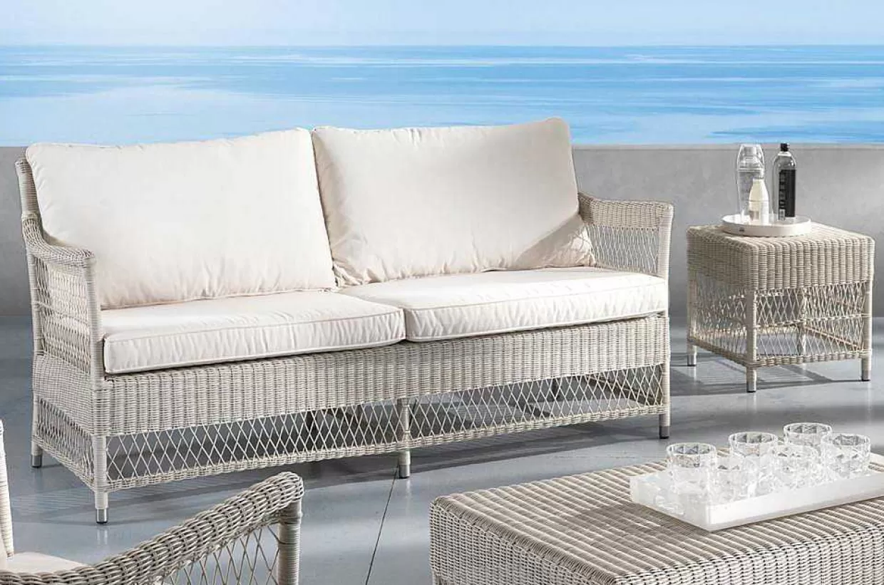 Garten Couchtisch Camille Polyrattan Bianco Wash 90X60>mutoni ethnic Best