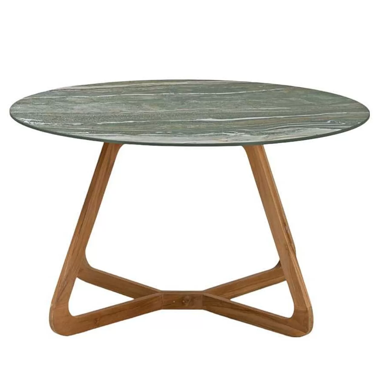 Garten Esstisch Corinto Rund Teak Keramik 110>mutoni ethnic Shop