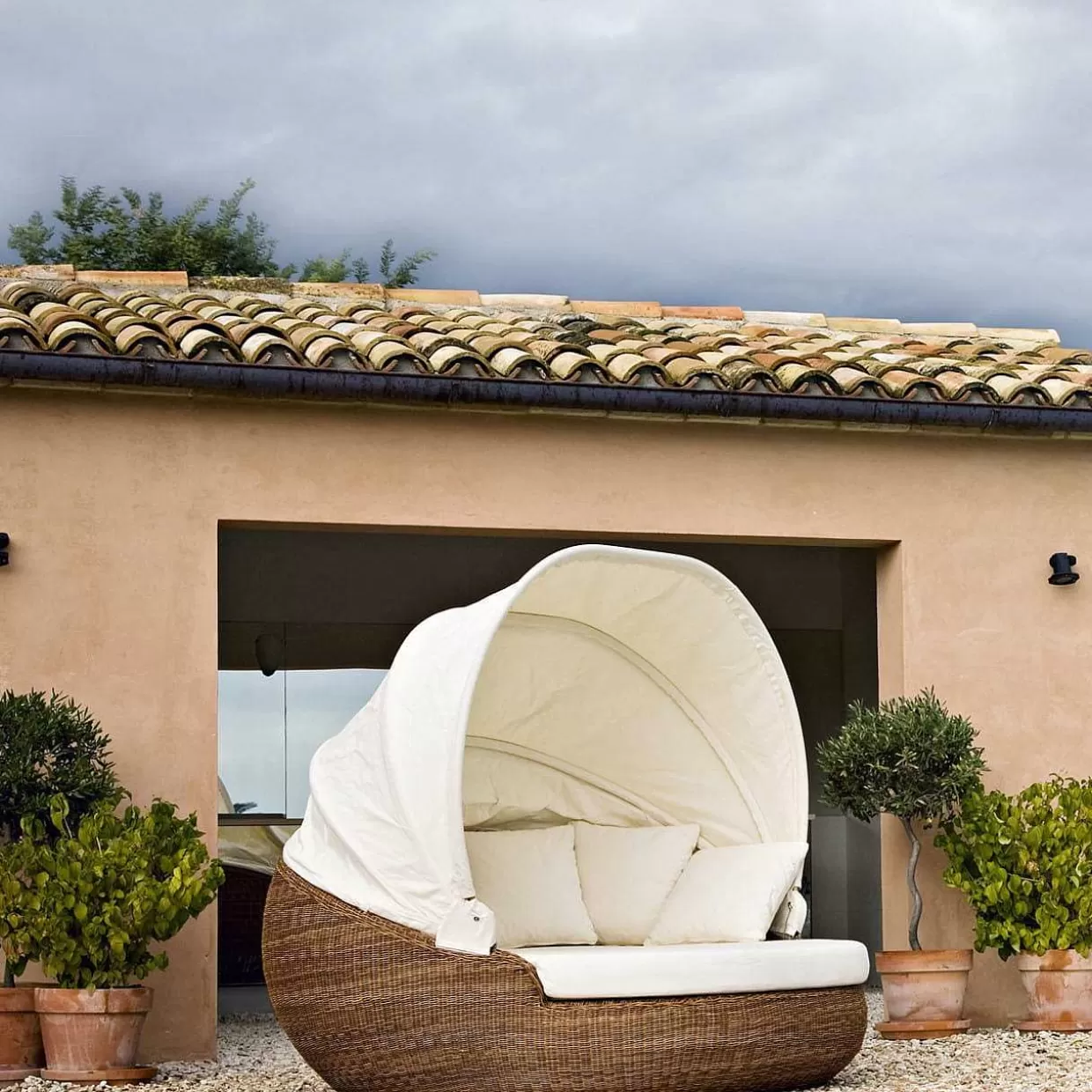 Garten Liegeinsel Sphera Polyrattan Bronze>mutoni ethnic Outlet