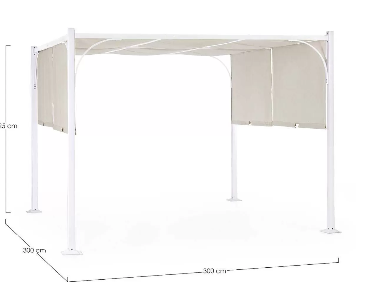 Garten Pavillon Slide 300X300 Weiss>mutoni lifestyle New