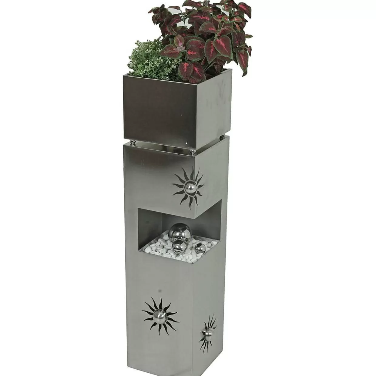 Garten Pflanzsaule Sonne Edelstahl Silber>mutoni pleasure Outlet