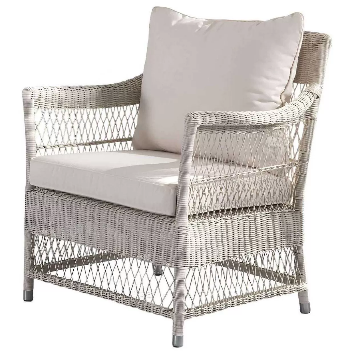 Garten Sessel Camille Polyrattan Bianco Wash>mutoni ethnic Best Sale