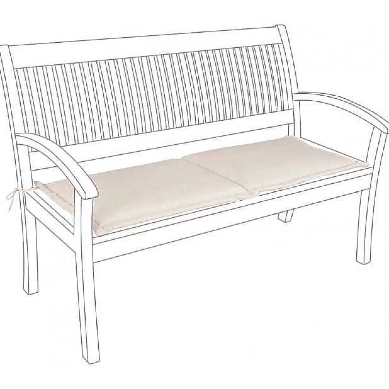 Gartenkissen Naturale Bank 2-Sitzer Spun 116X50>mutoni lifestyle Best Sale