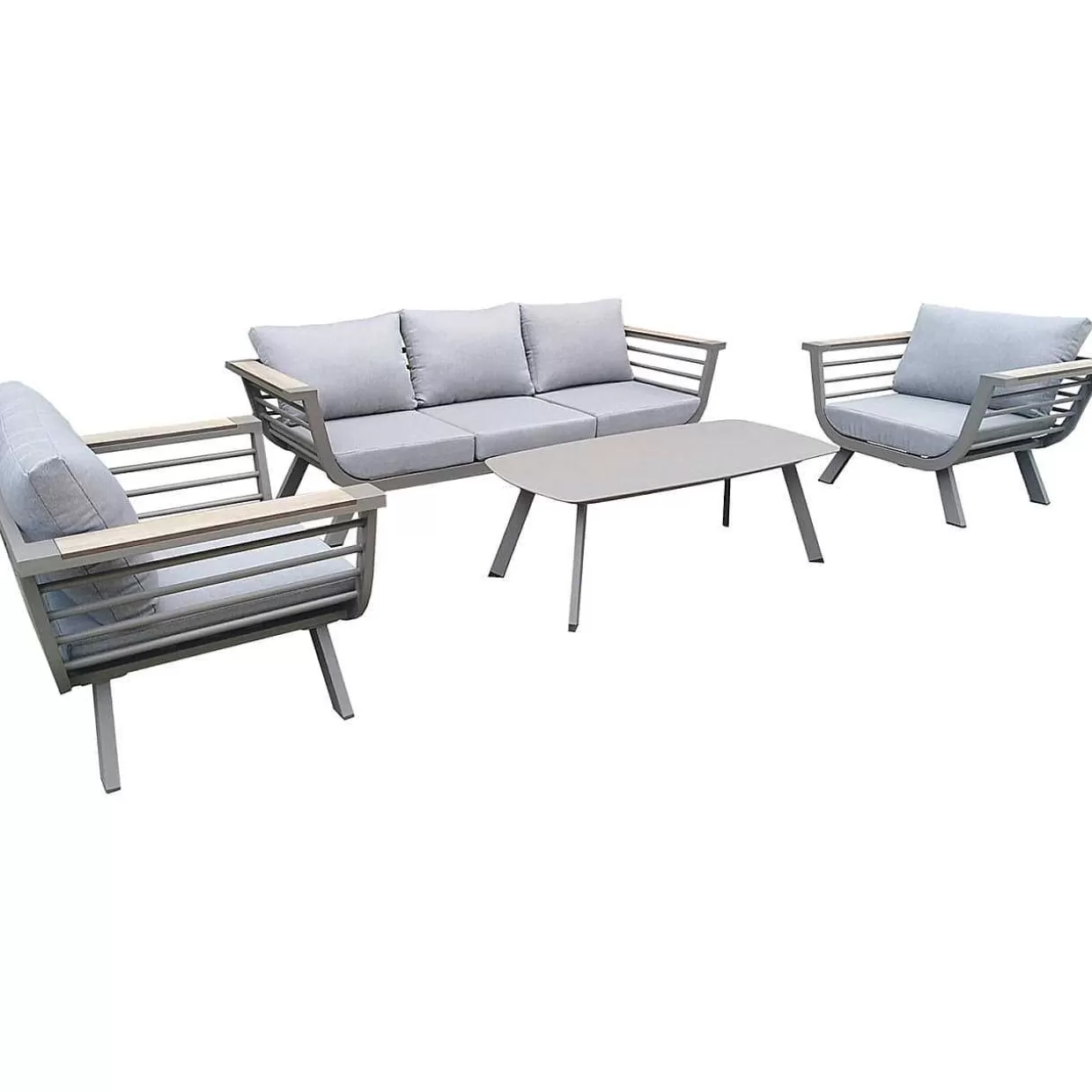 Gartenlounge Aroa Hellgrau (4-Er Set)>mutoni pleasure Cheap