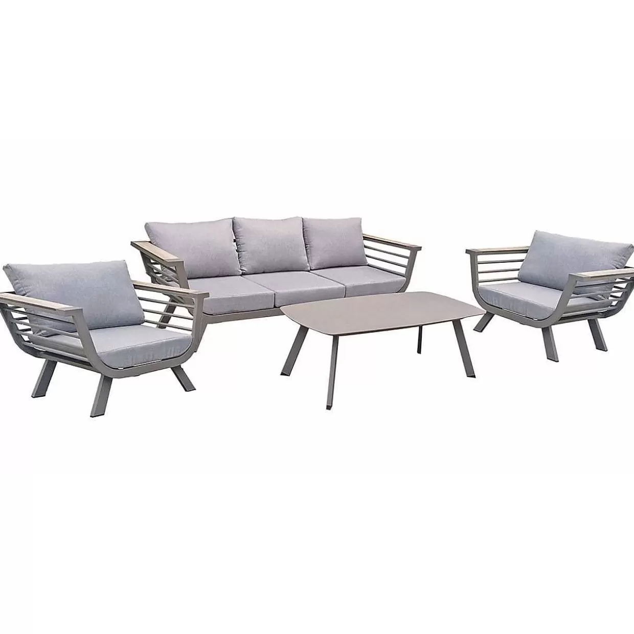 Gartenlounge Aroa Hellgrau (4-Er Set)>mutoni pleasure Cheap