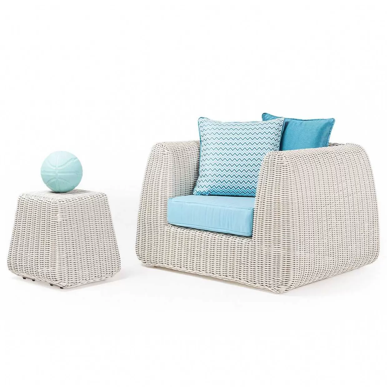 Gartenlounge Cactus Polyrattan Bianco Wash 4-Teilig>mutoni ethnic Discount