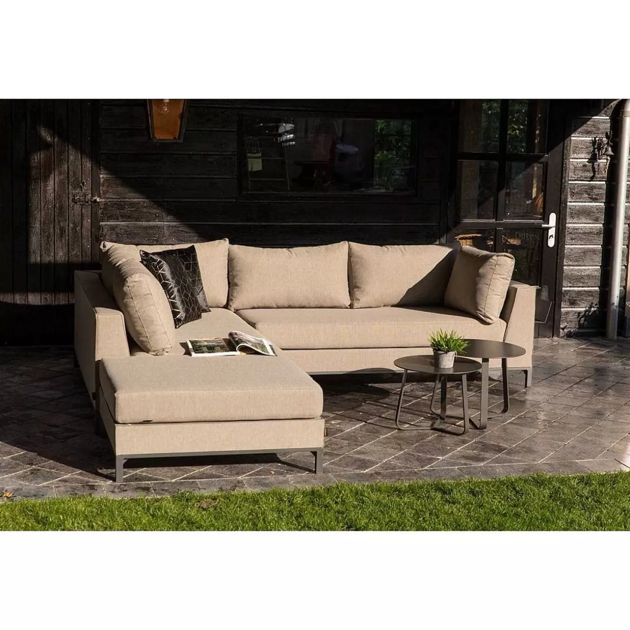 Gartenlounge Como 1-Sitzer Element Panama Hellgrau>mutoni living Shop