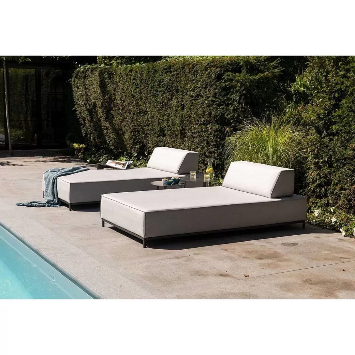 Gartenlounge Como 3-Sitzer Element Panama Hellgrau>mutoni living Clearance