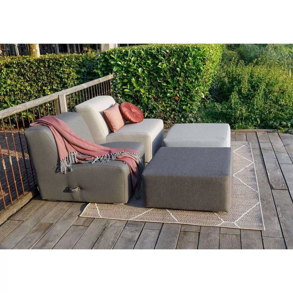 Gartenlounge Kubbano 1-Sitzer Element Steingrau>mutoni living Sale