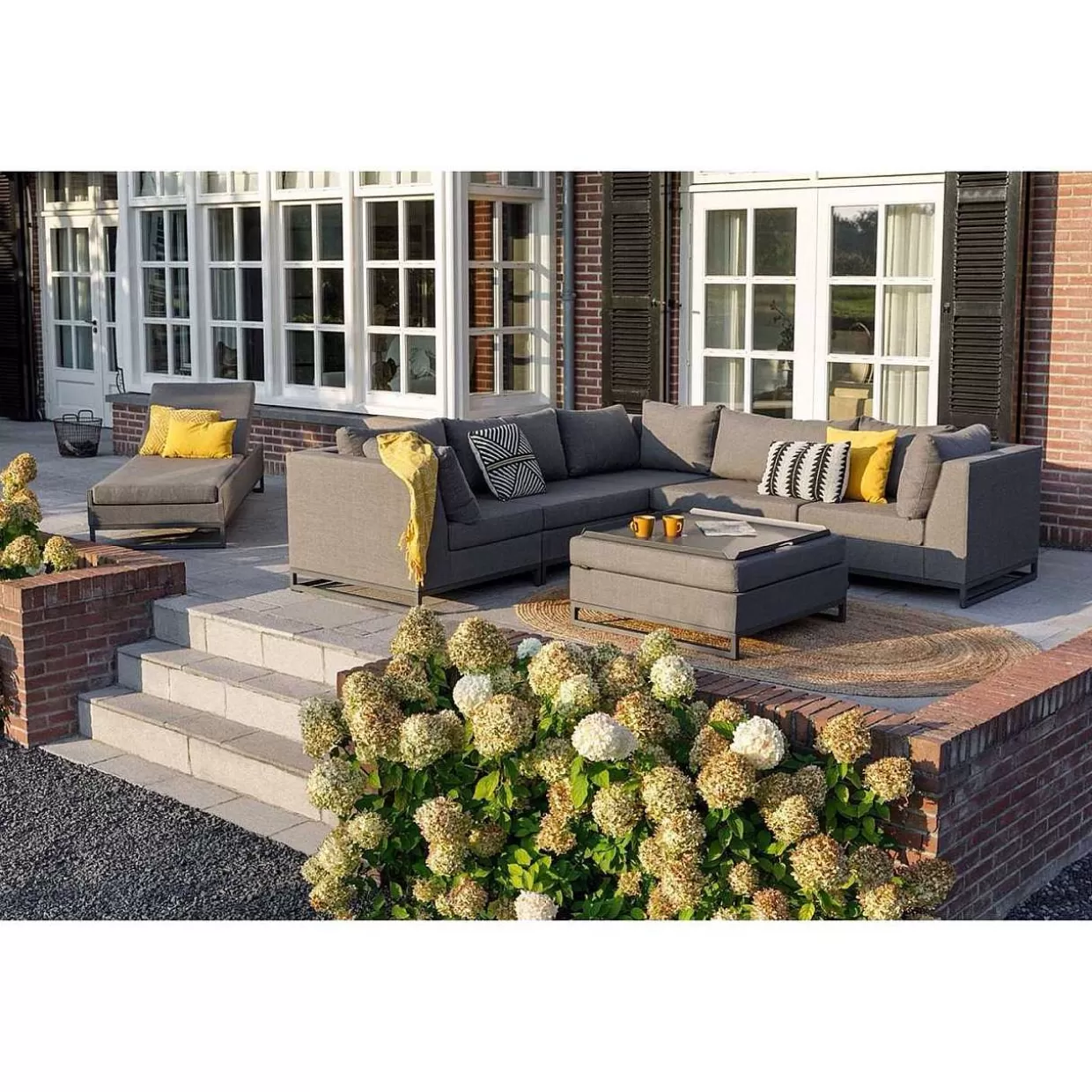 Gartenlounge Rhodos 1-Sitzer Element Steingrau>mutoni living Cheap