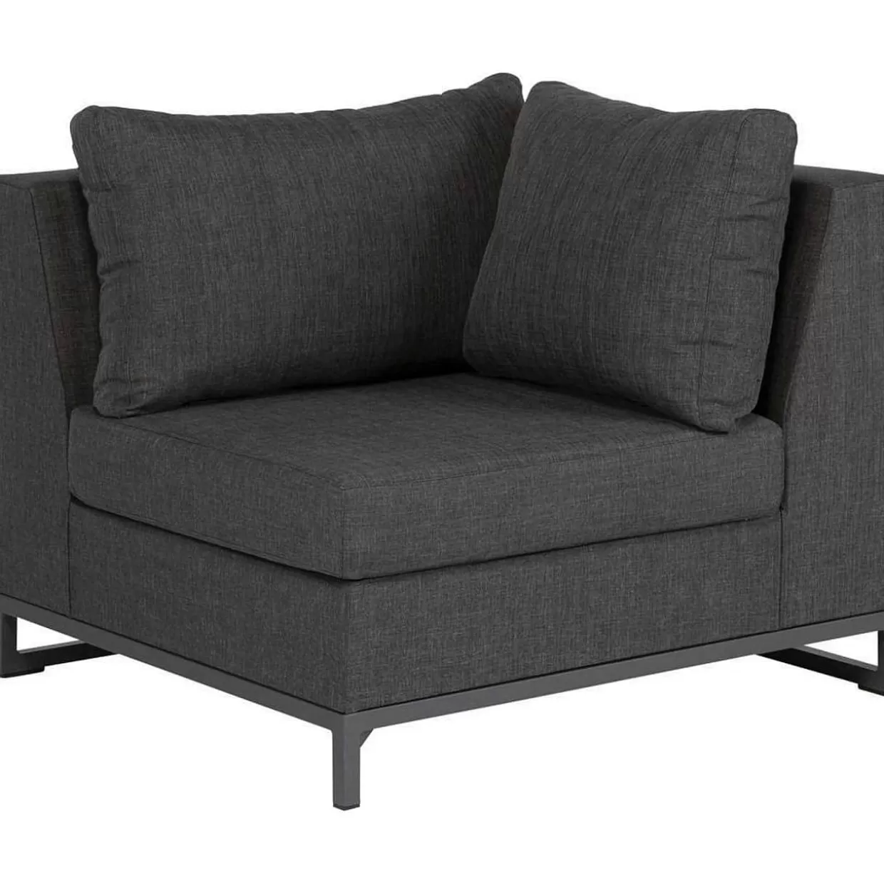 Gartenlounge Rhodos Eck-Element Schwarz>mutoni living New