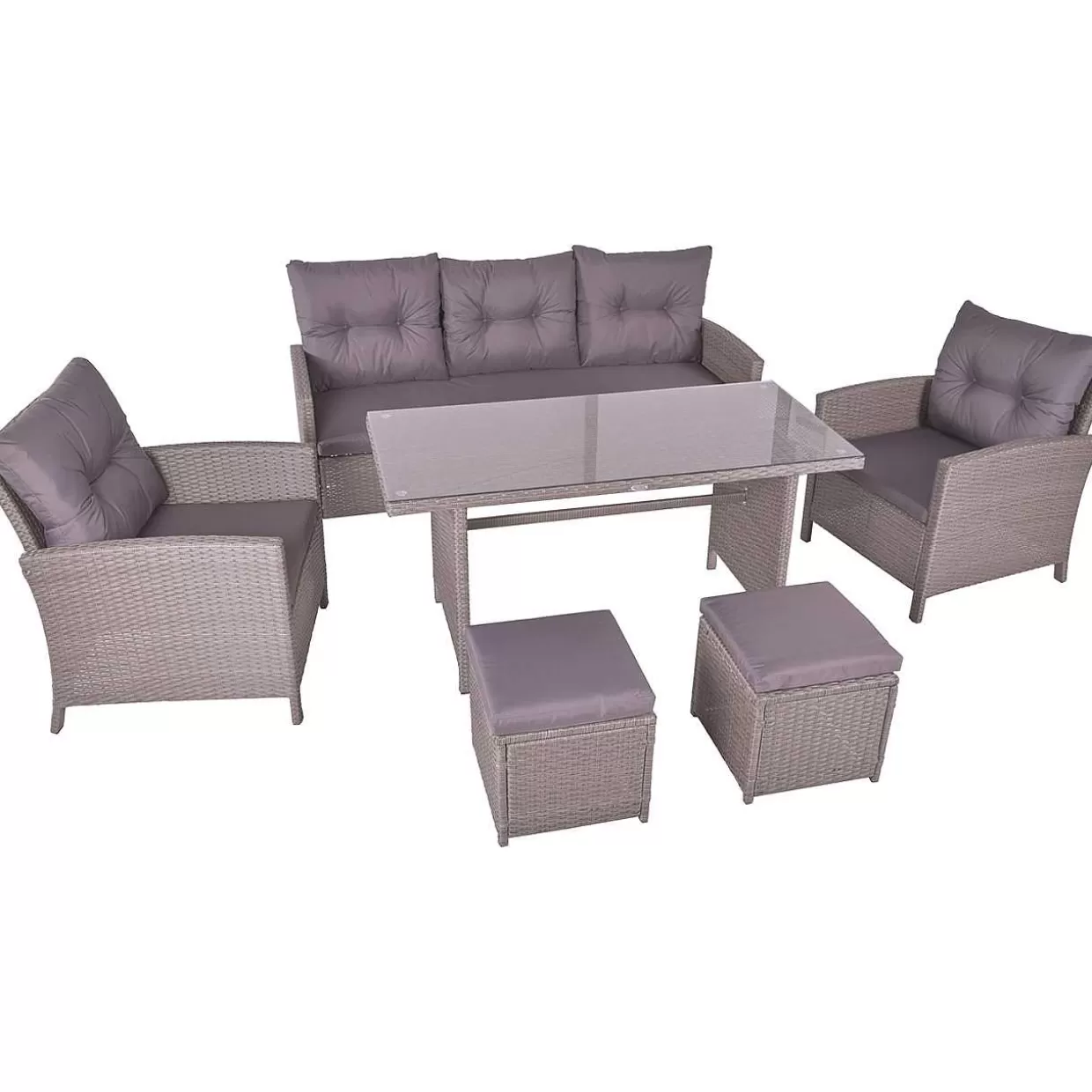 Gartenlounge Sevilla Grau (6-Er Set)>mutoni pleasure Cheap