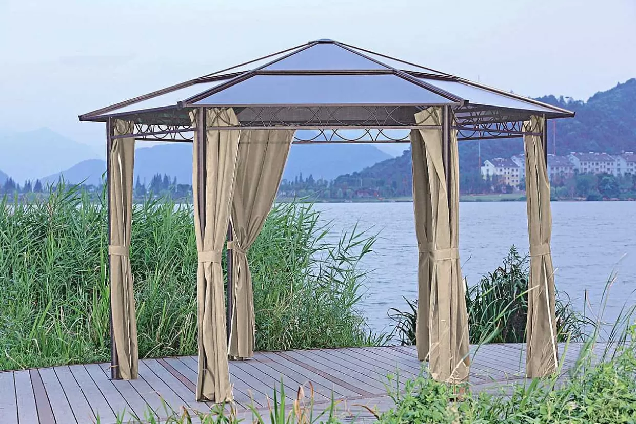 Gartenpavillon Salmon Grau 395X395>mutoni pleasure Cheap