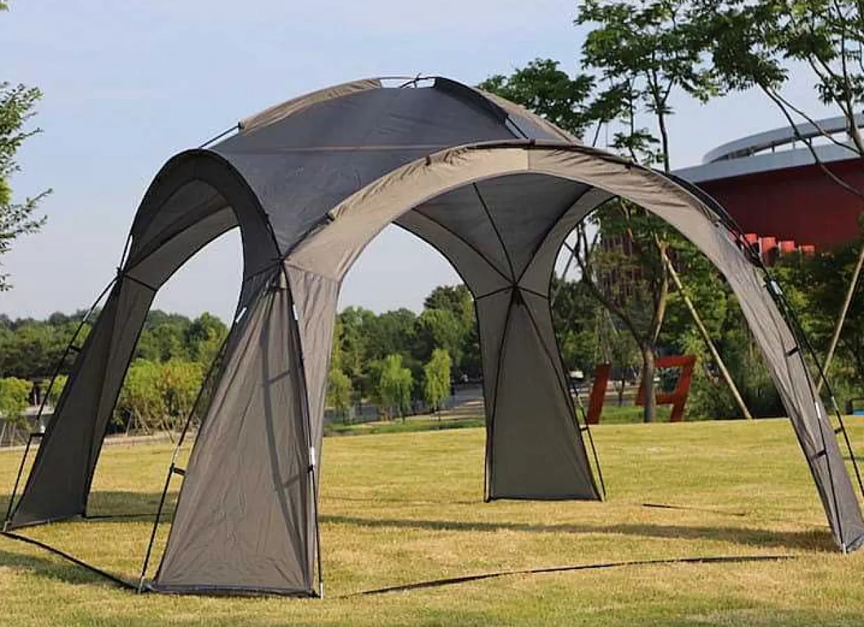 Gartenpavillon Ticino Grau 350X350>mutoni pleasure Sale