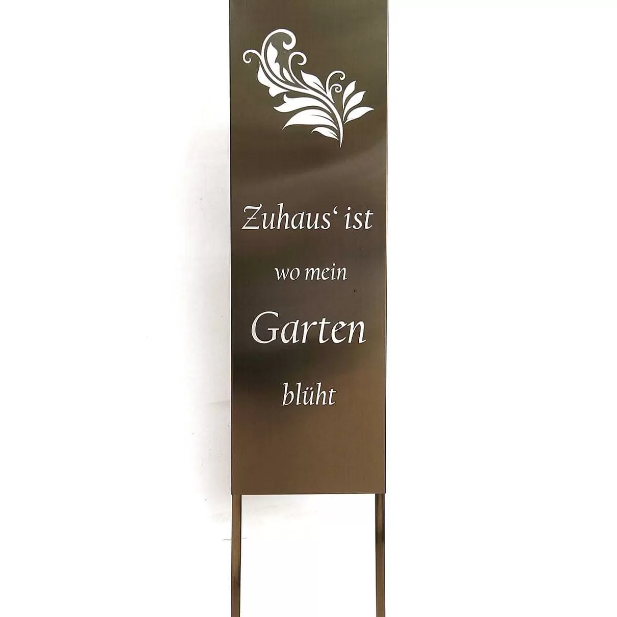 Gartenschild Farn Edelstahl Silber>mutoni pleasure Sale