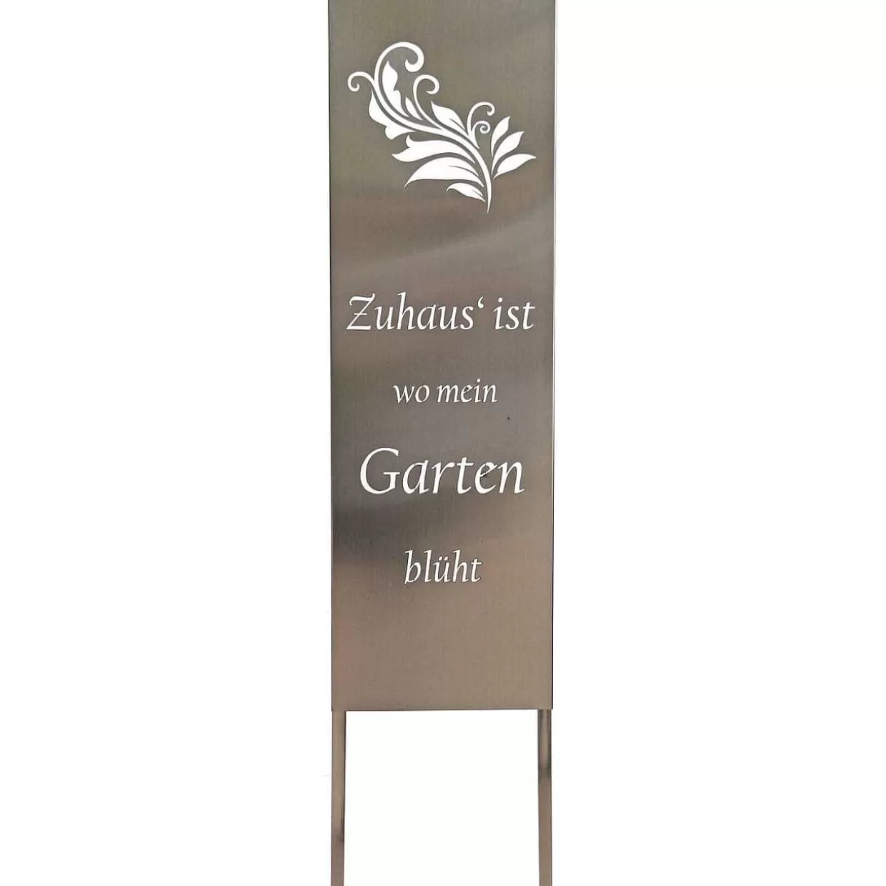 Gartenschild Farn Edelstahl Silber>mutoni pleasure Sale