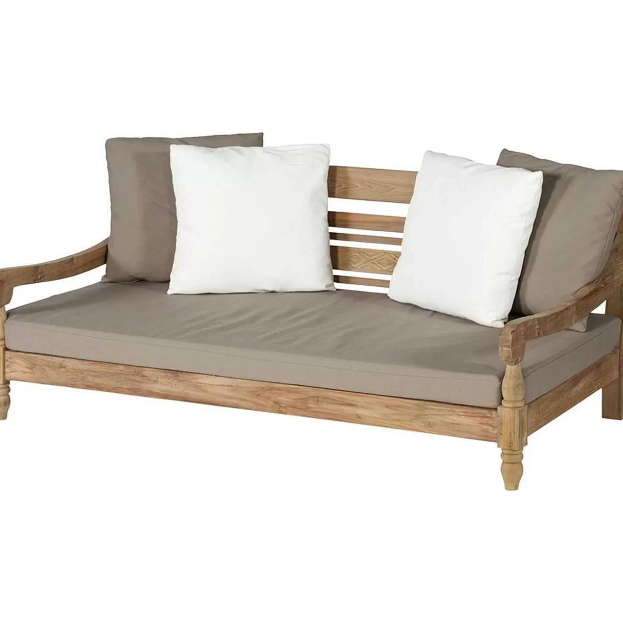 Gartensofa Kawang 2-Sitzer Teak Taupe 182>mutoni living New