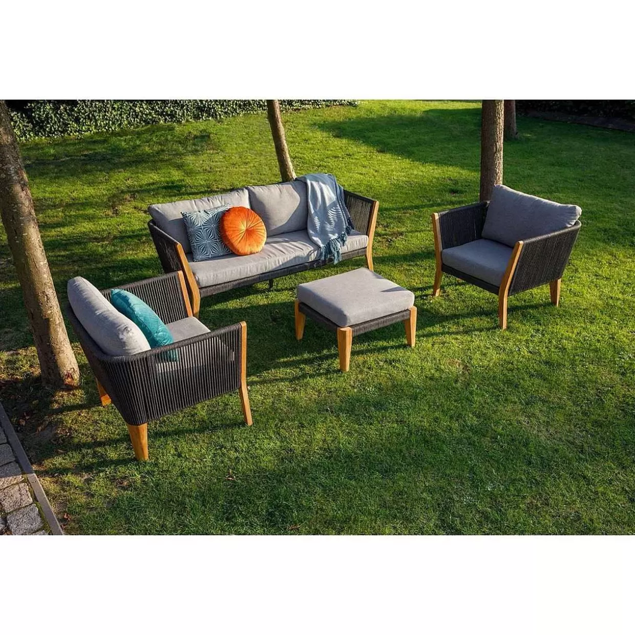 Gartensofa San Remo Teak Grau 180>mutoni living Best