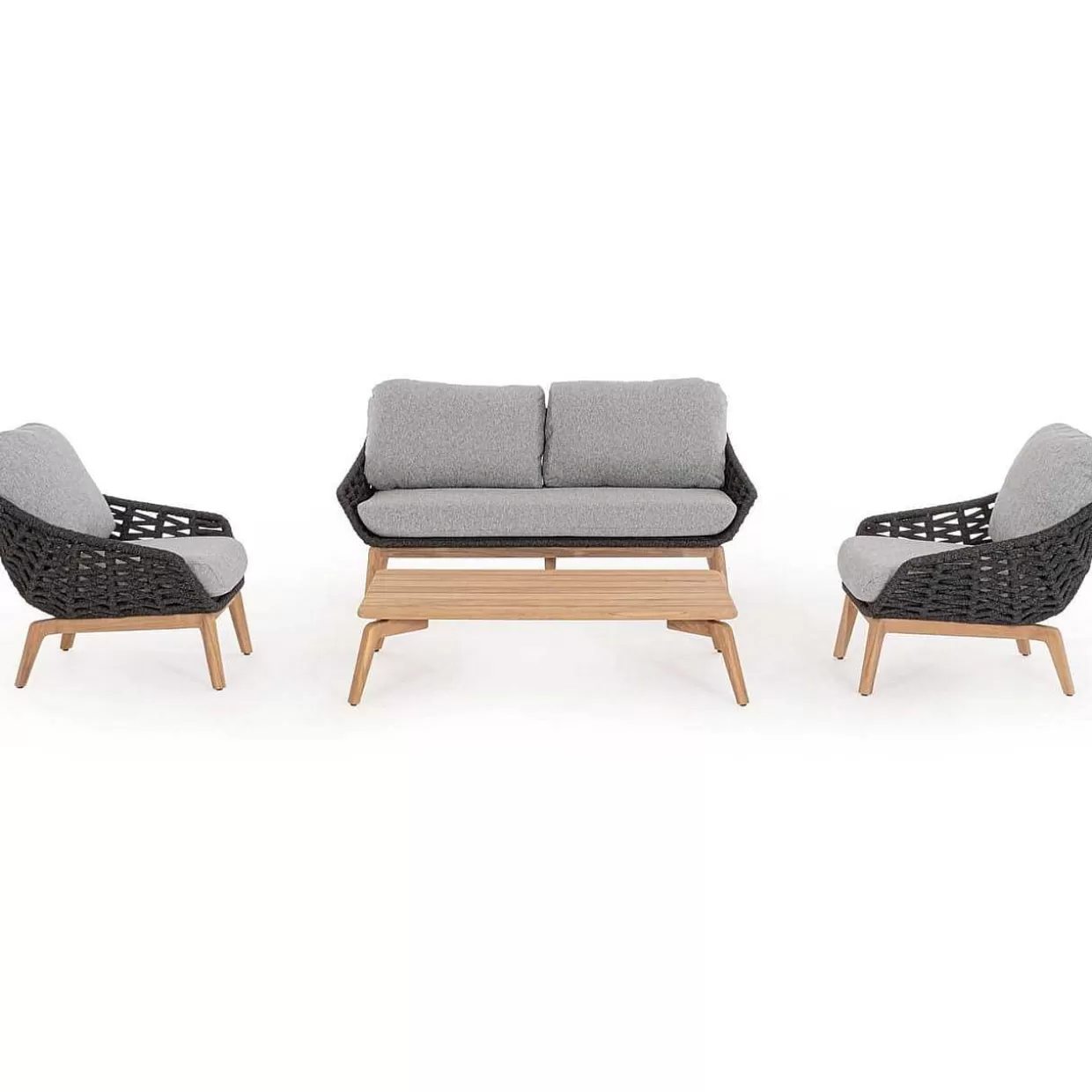 Gartensofa Tamires 3-Sitzer Teakholz Anthrazit>mutoni lifestyle Outlet