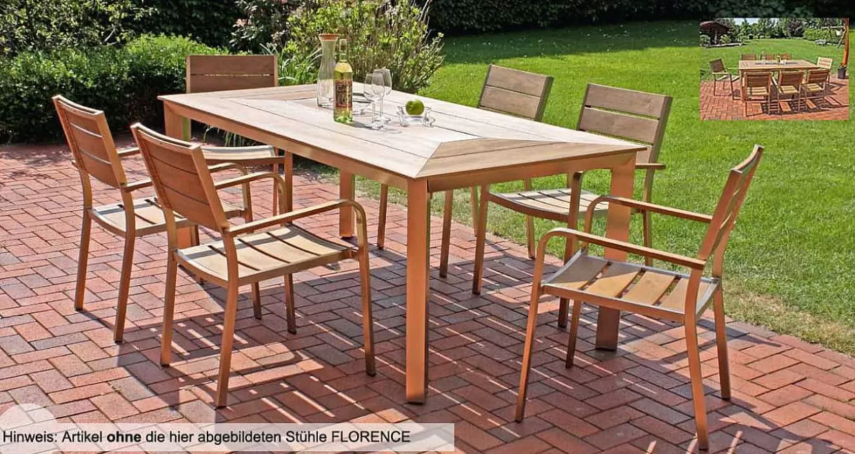 Gartentisch Florence Braun 192X100>mutoni pleasure Cheap