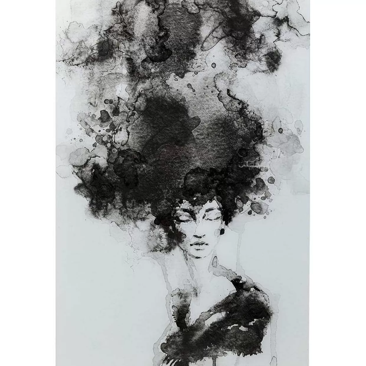 Glasbild Smokey Hair 100X150>KARE Design Hot