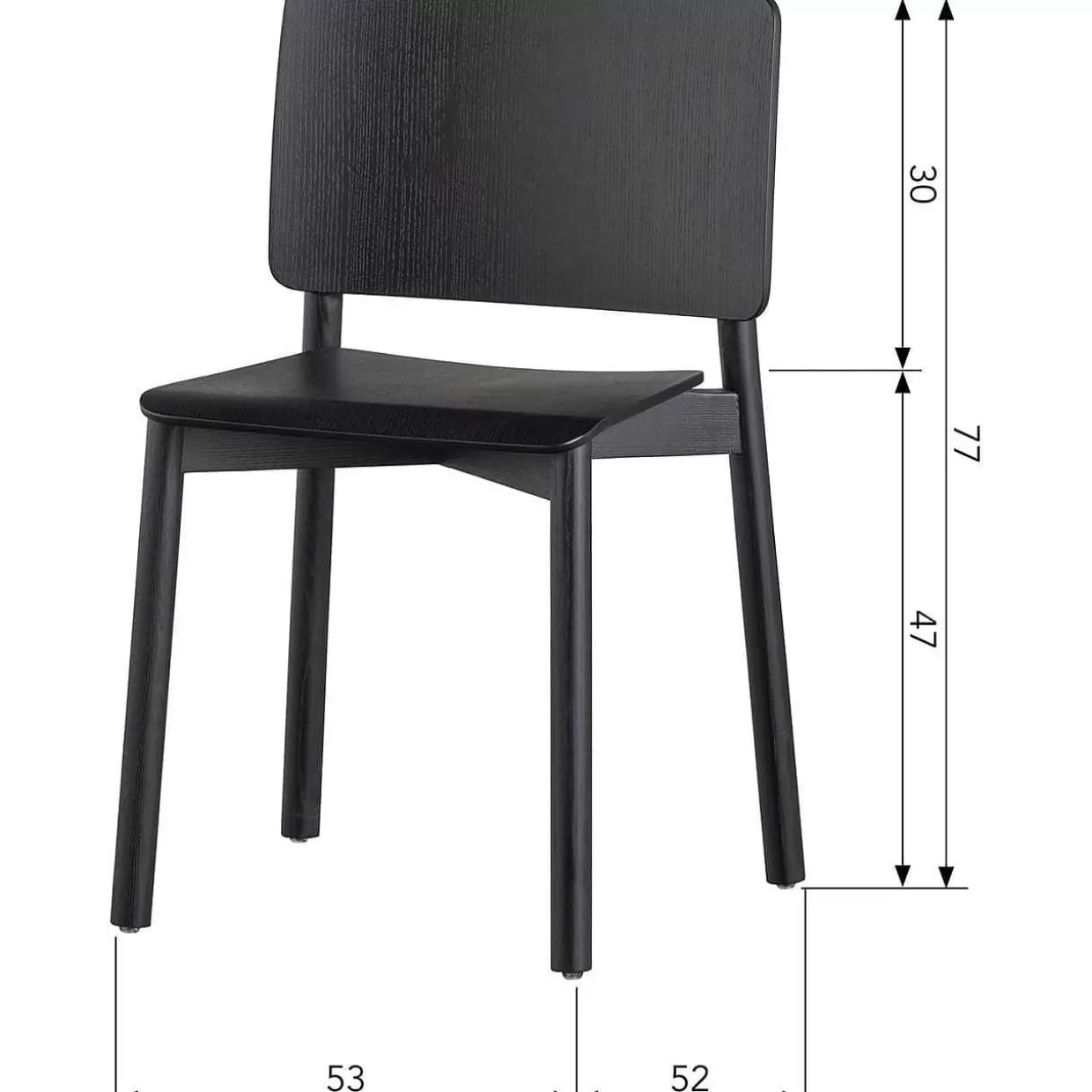 Holzstuhl Karel Schwarz>mutoni living Hot