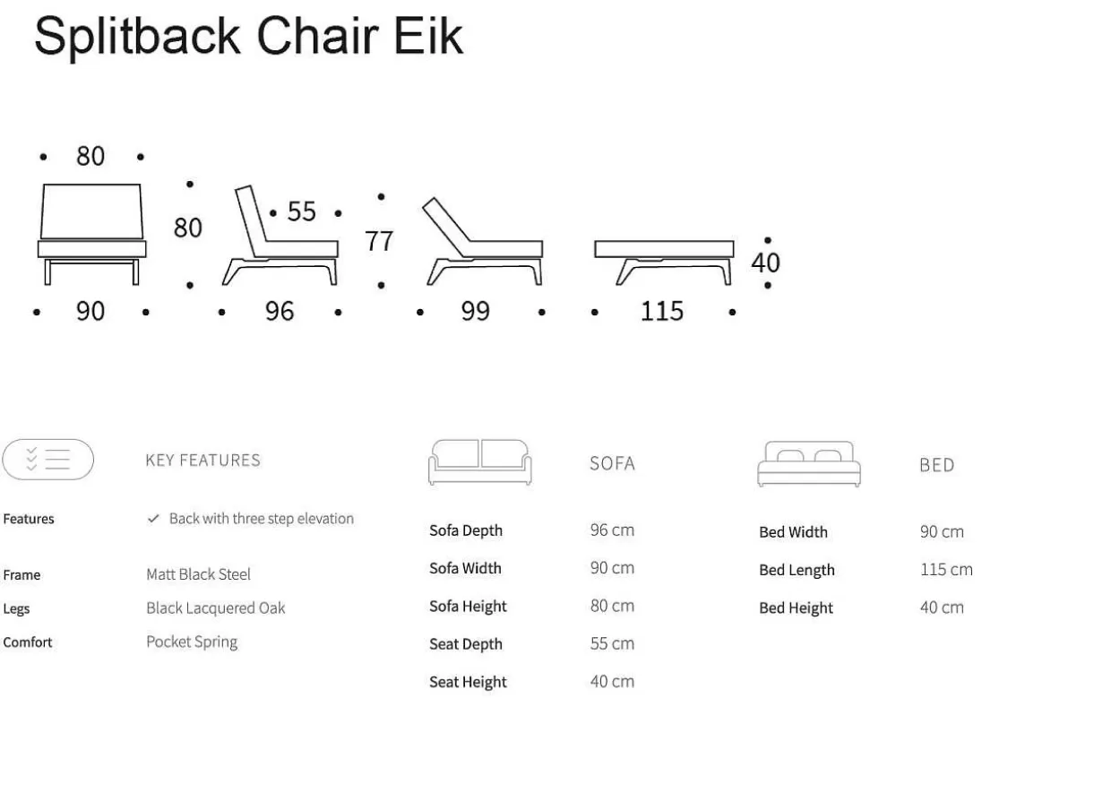 Innovation Sessel Splitback Eik>Innovation Living Cheap