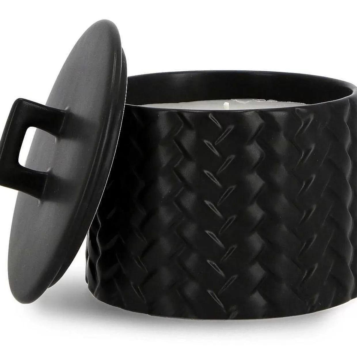 Kerze Twine Mit Deckel Schwarz Rund 15>mutoni lifestyle Store