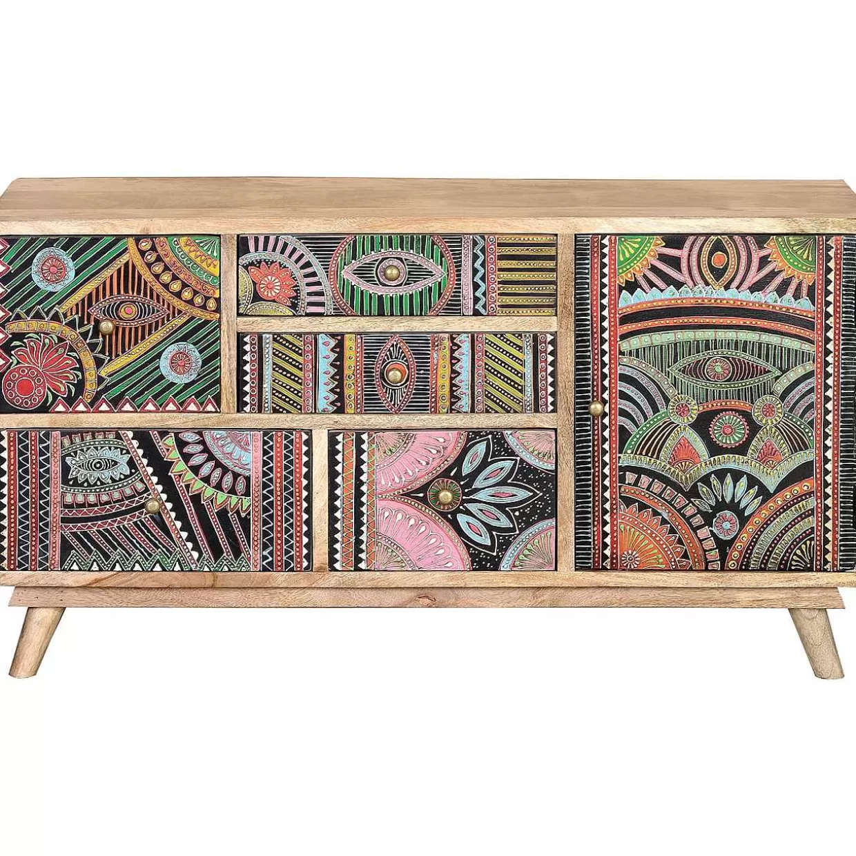 Lowboard Celia Mango Multicolor Natur 100X55>mutoni inspiration Cheap