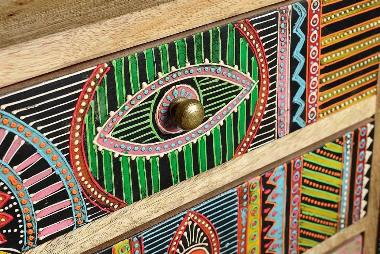 Lowboard Celia Mango Multicolor Natur 100X55>mutoni inspiration Cheap