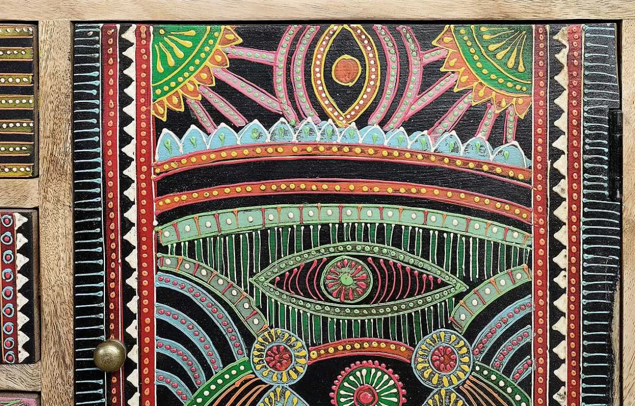 Lowboard Celia Mango Multicolor Natur 100X55>mutoni inspiration Cheap