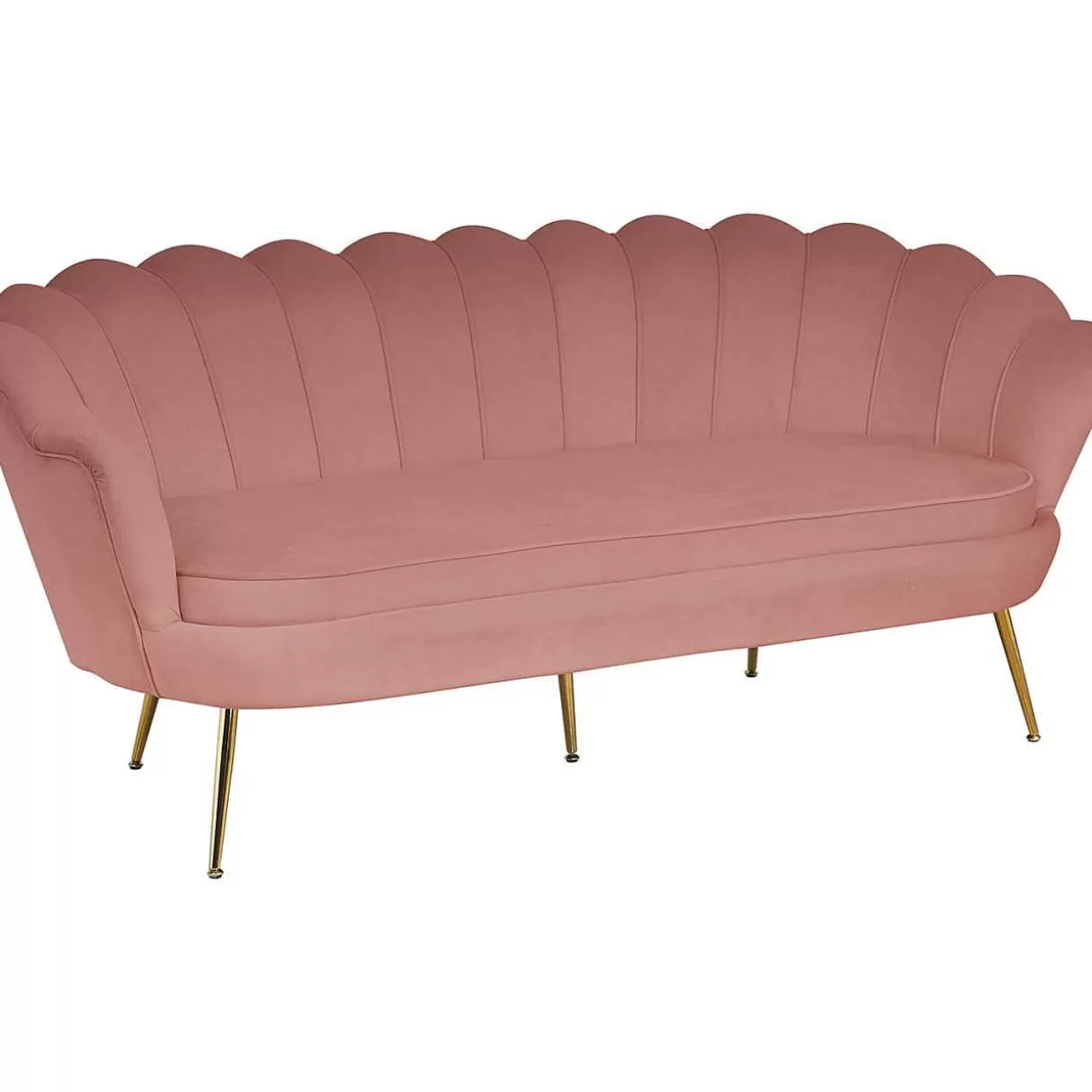 Muschelsofa 3-Sitzer Samt Rose>mutoni casual Shop