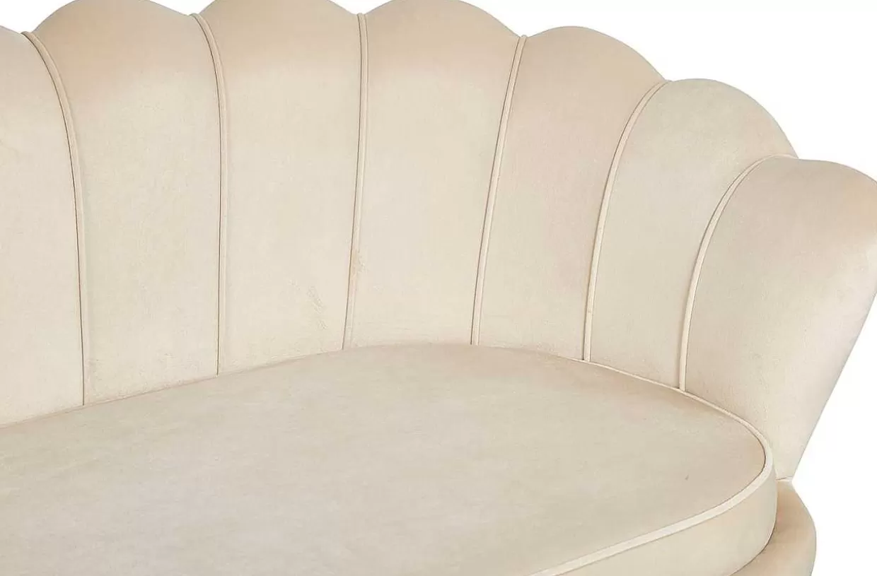 Muschelsofa Samt 3-Sitzer Beige>mutoni casual Shop