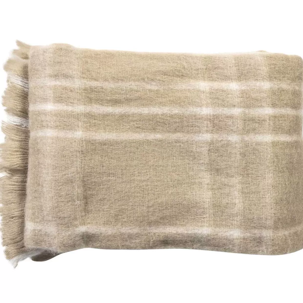 Plaid Winter Sand/Offwhite 130X170>mutoni living Outlet