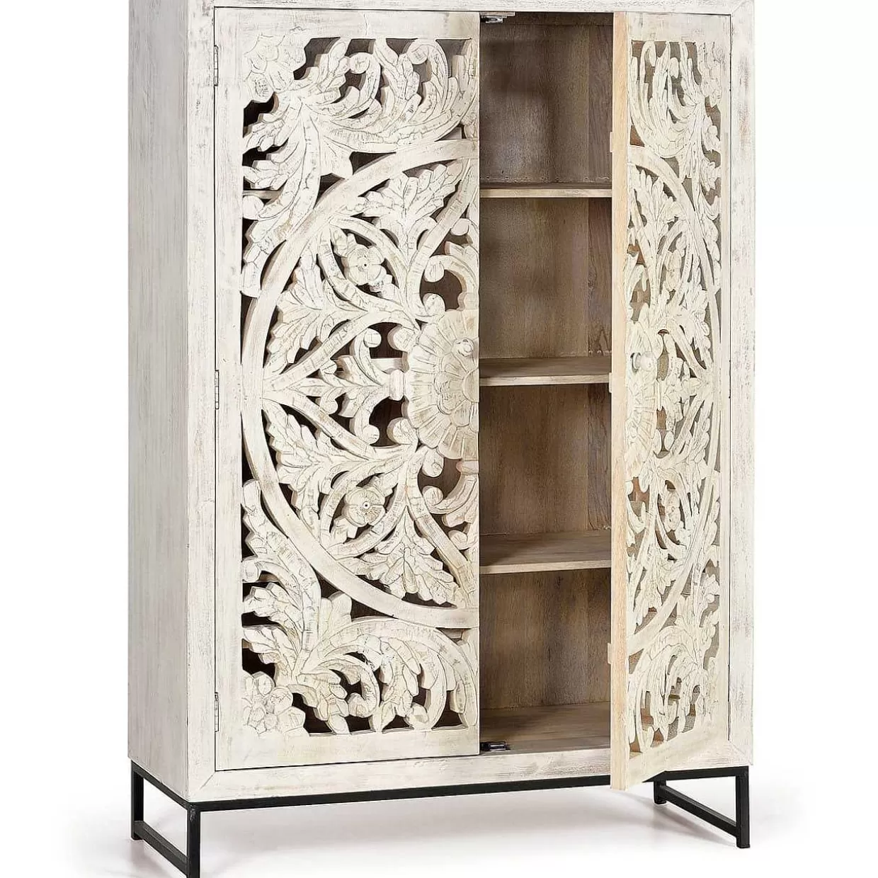 Schrank Mykonos Mango Vintage Weiss 110X160>mutoni inspiration Fashion