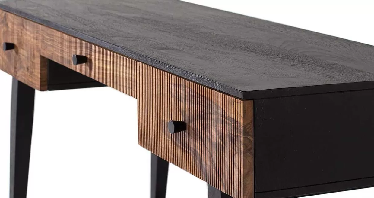 Schreibtisch Quadra Palisanderholz Schwarz 132>mutoni inspiration Clearance