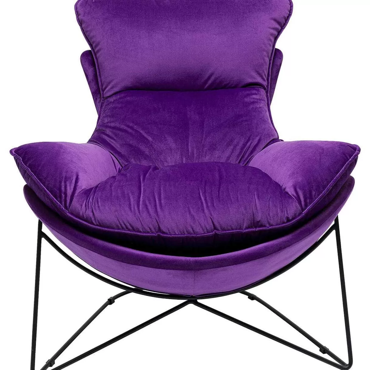 Sessel Mit Hocker Snuggle Lila (2-Tlg)>KARE Design Shop