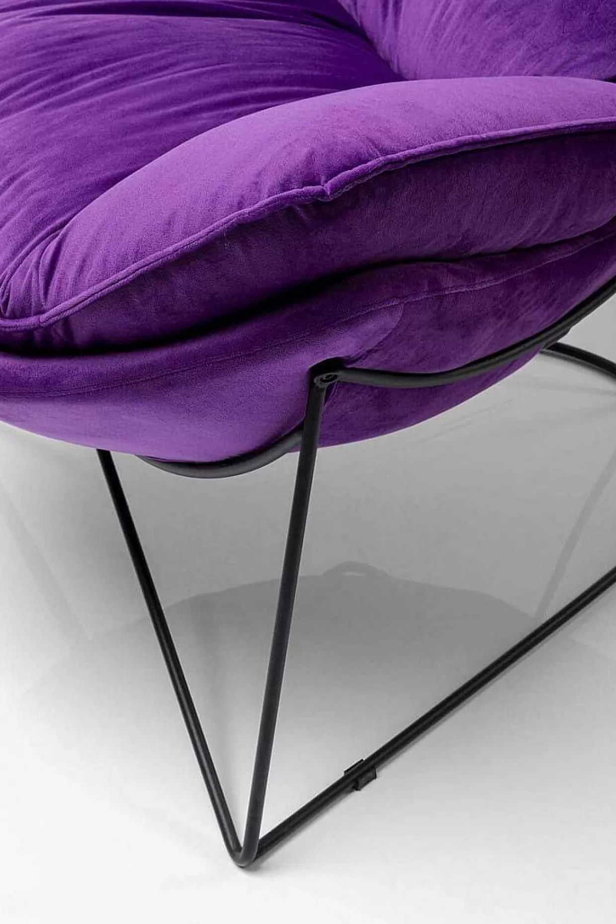 Sessel Mit Hocker Snuggle Lila (2-Tlg)>KARE Design Shop